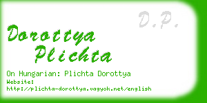 dorottya plichta business card